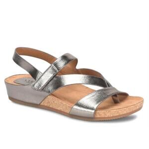 EuroSoft by Sofft Gianetta Metallic Sandals Velcro 9.5